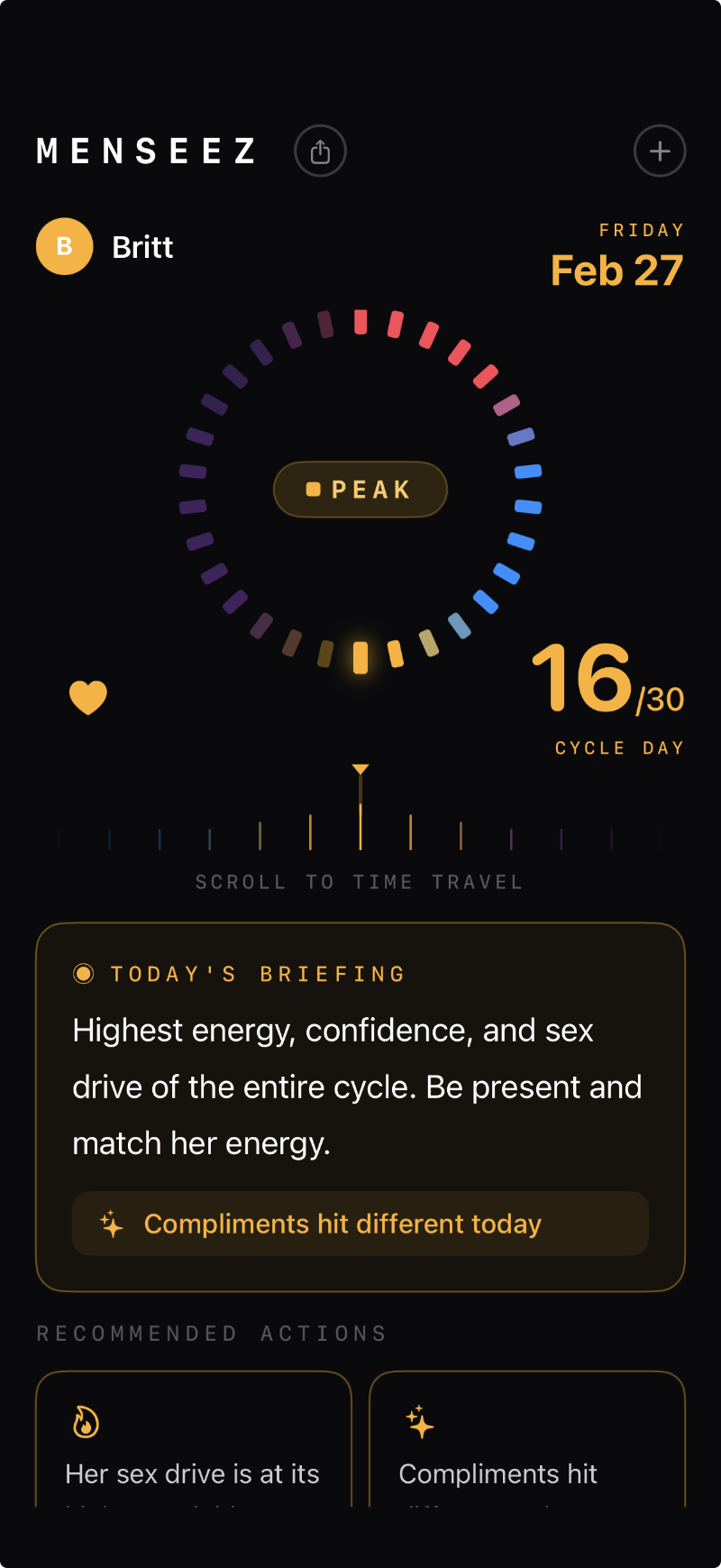 Menseez app screenshot